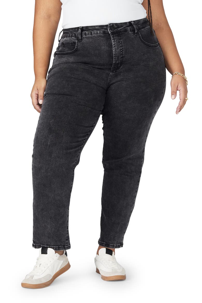 The Leigh Super Stretch Slim Leg Jean, Main, color, VINTAGE BLACK