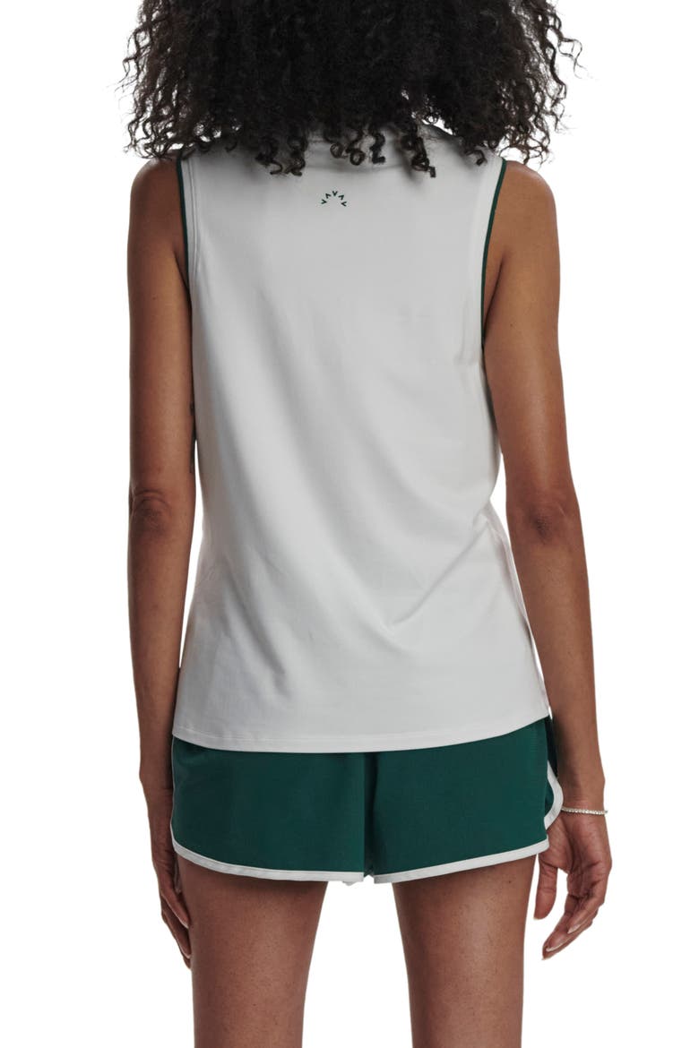 Arton Performance Tank, Alternate, color, WHITE/ FOREST