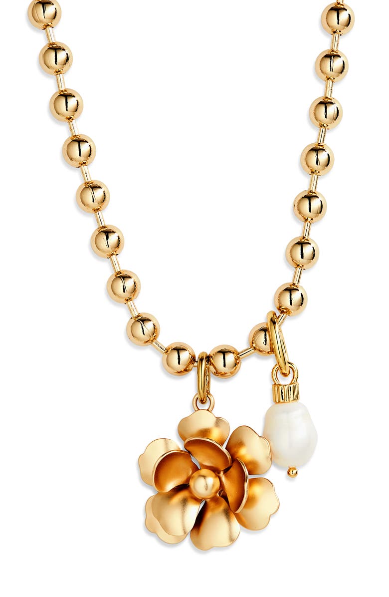 ROXANNE ASSOULIN The Flower Meets the Pearl Necklace, Main, color, 