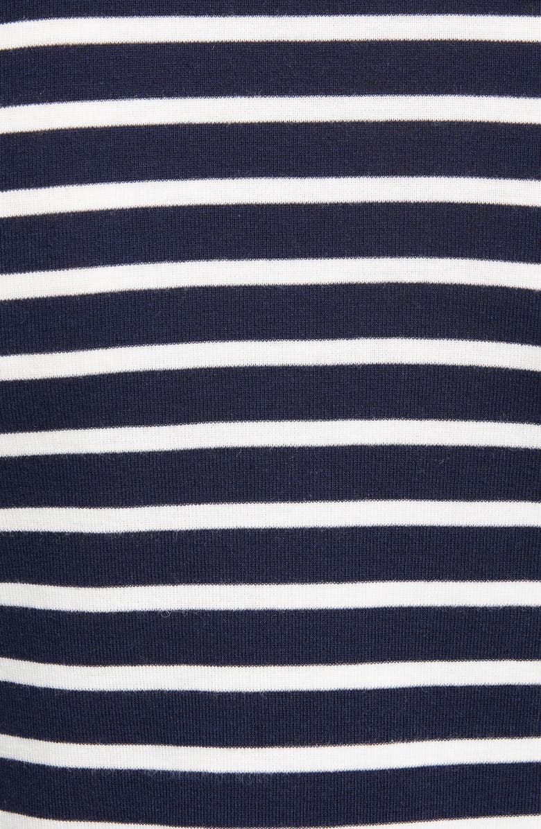 Vince Feeder Stripe Long Sleeve Pima Cotton Blend Top, Alternate, color, 