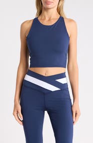 YOGALICIOUS Lux Anya Crossover Colorblock Flared Leggings