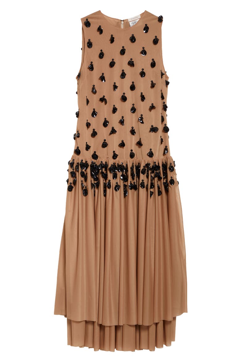 Embellished Cocktail Dress, Alternate, color, GINGER