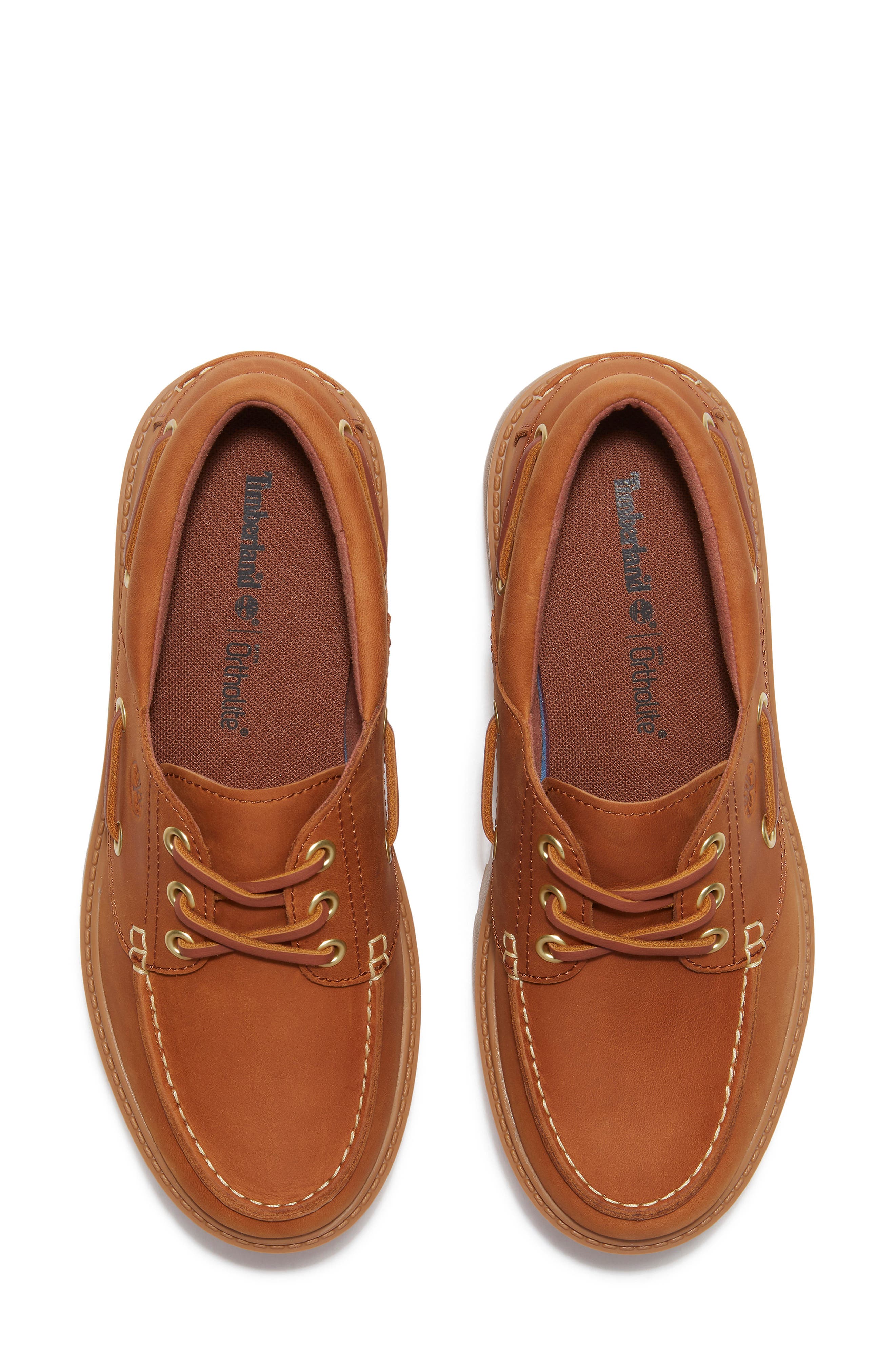 Timberland Stone Street Platform Boat Shoe, Alternate, color, Rust Nubuck