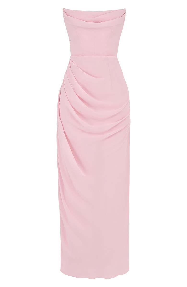Adrienne Satin Strapless Gown