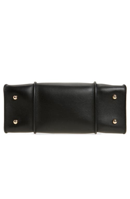 Strathberry Arkshell Top Handle Leather Bag In Black