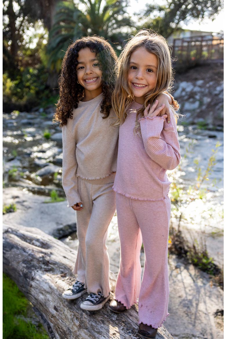 Meadow Bell Bottom Pants, Alternate, color, ROSE QUARTZ