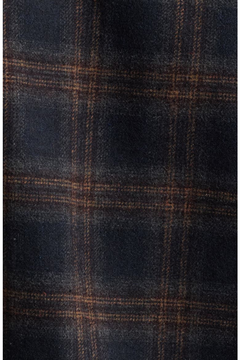 Plaid Zip Front Bomber Jacket, Alternate, color, NAVY PLAID