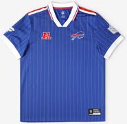 FANATICS Youth Fanatics Royal Buffalo Bills Football x Football Collared Fan Top