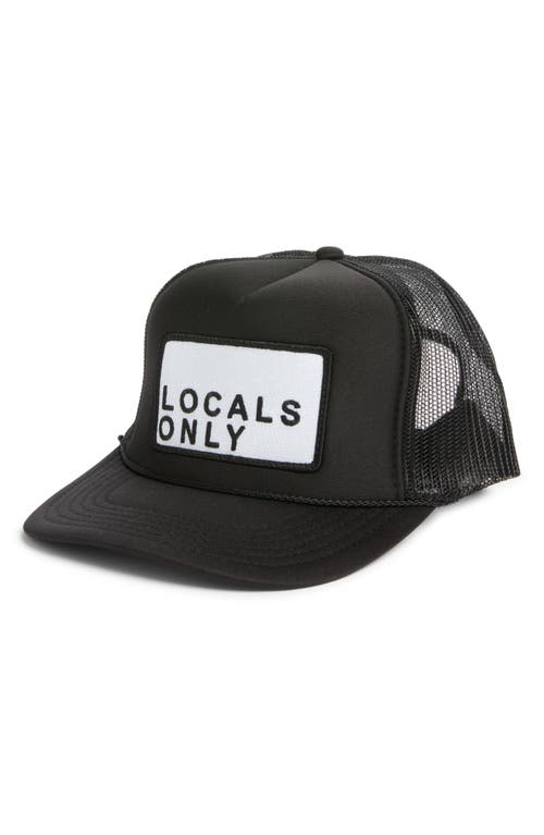 Friday Feelin Locals Only Trucker Hat In Black