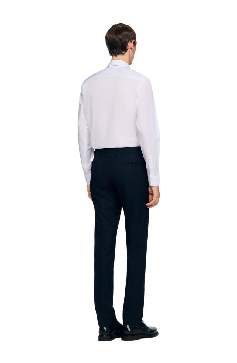 SANDRO Wool suit trousers, Alternate, color, Navy Blue
