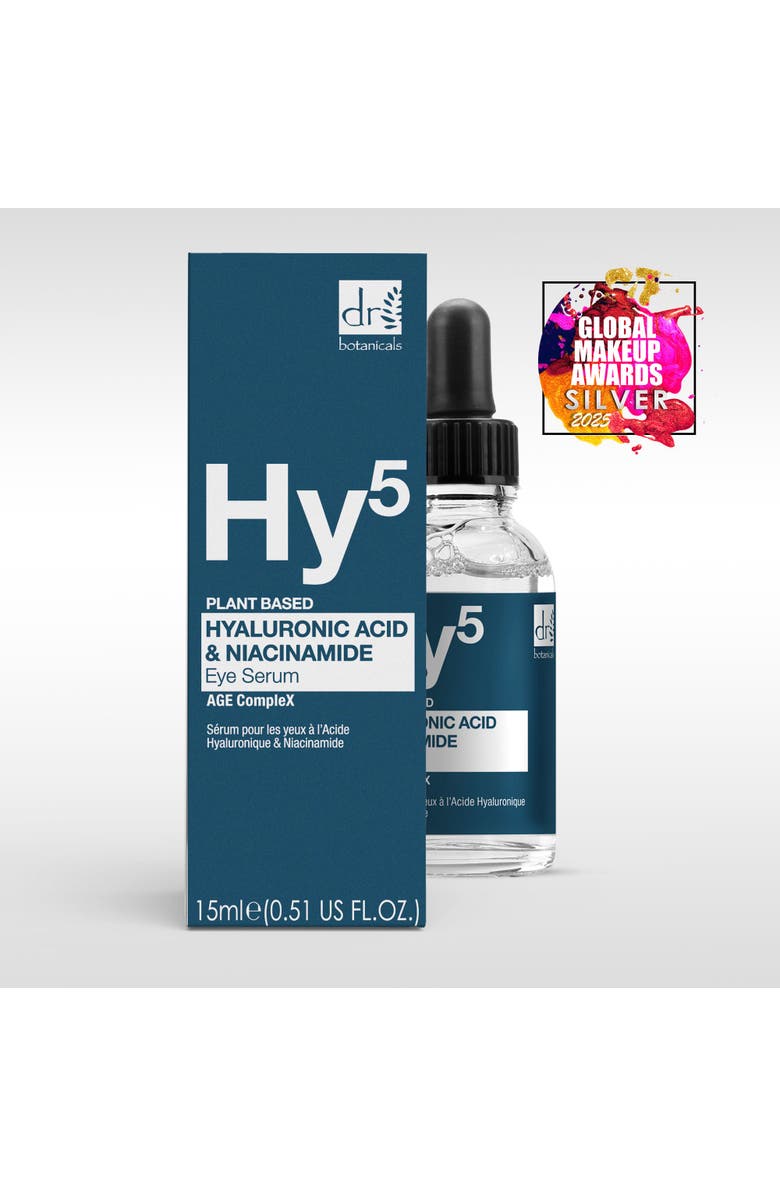 DR BOTANICALS Hyaluronic Acid 5% 
Niacinamide 5% Eye Serum 15ml, Alternate, color, White