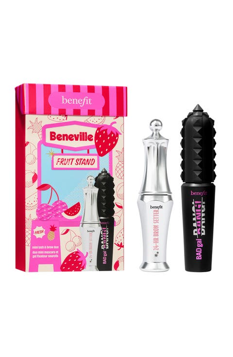 Beneville Fruit Stand Mini Mascara & Brow Gel Gift Set $32 Value