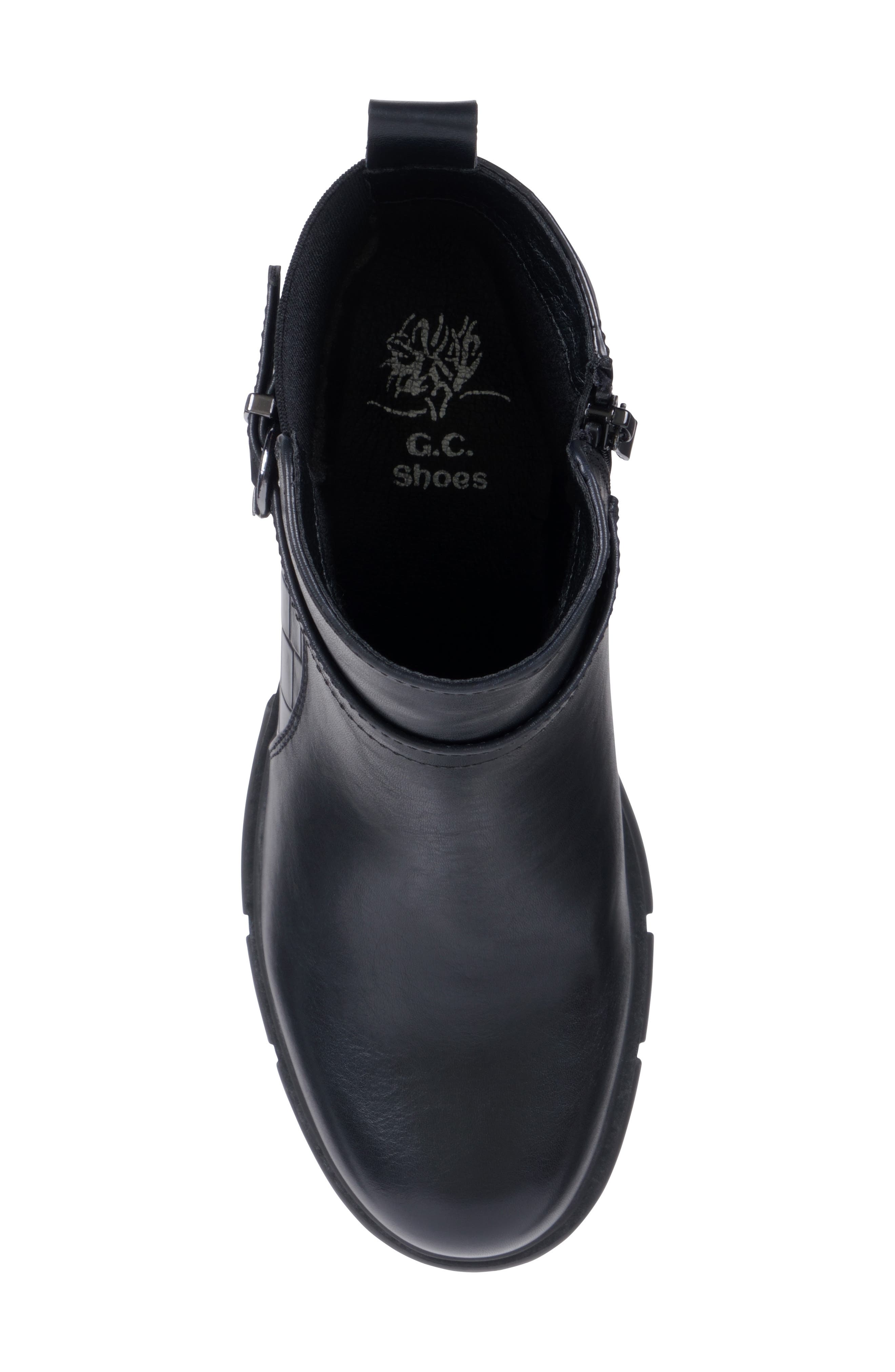 GOOD CHOICE NEW YORK Troy Lug Sole Boot, Alternate, color, Black