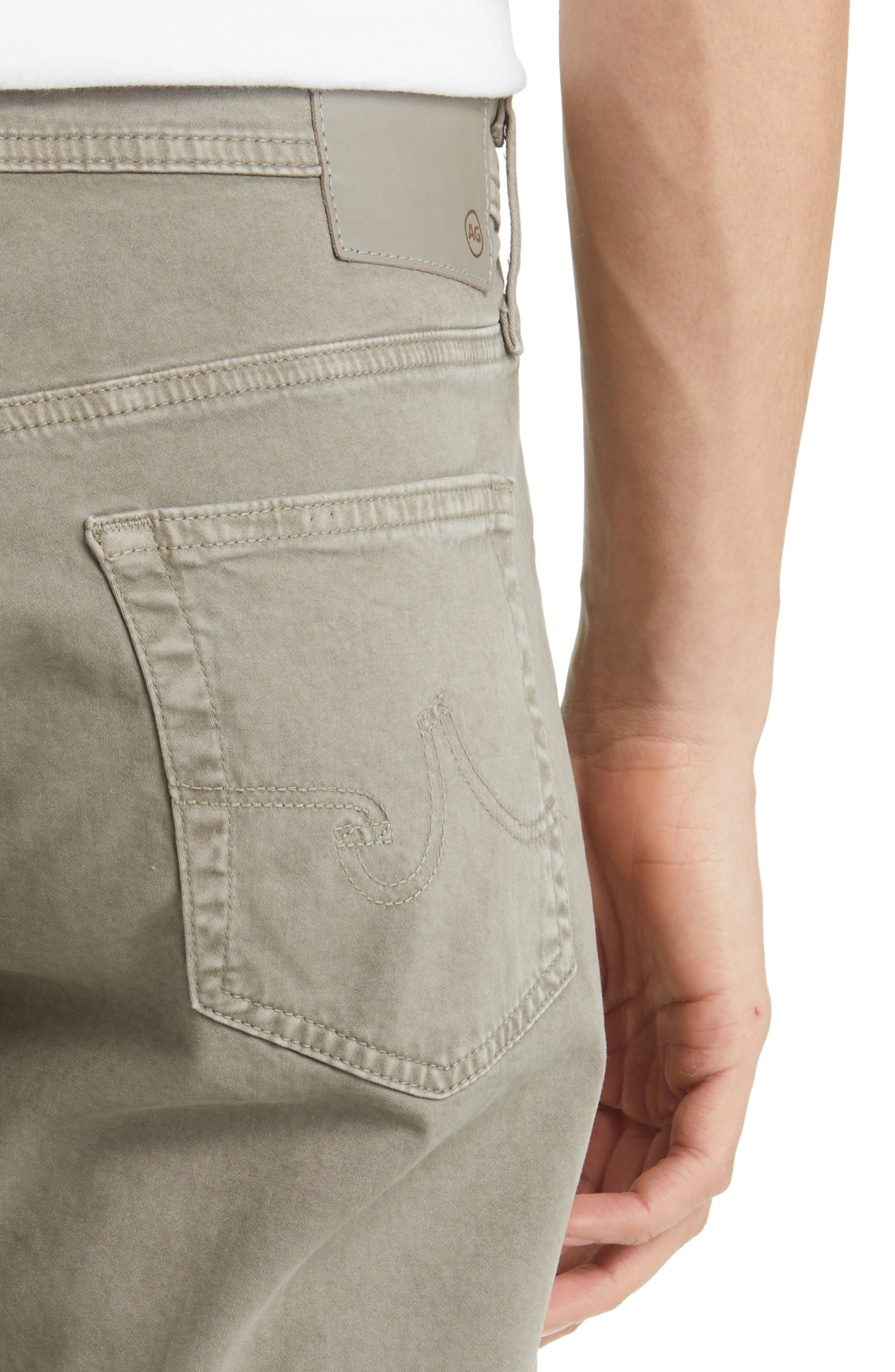 Мужские AG Everett Stretch Sateen Slim Straight Pants — фото 4