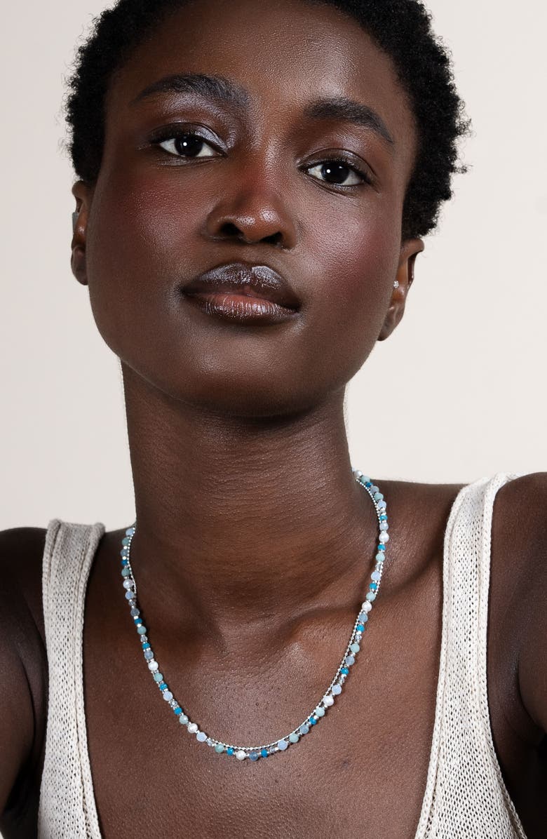 Dower & Hall Serenity Orissa Necklace, Alternate, color, Sterling Silver