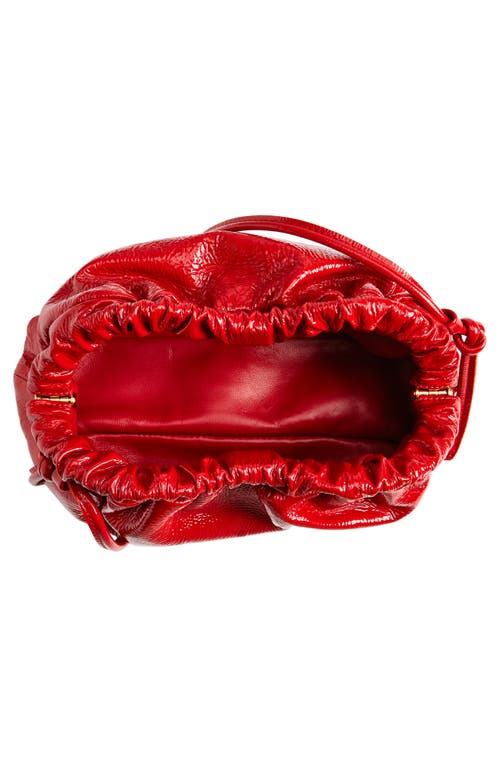 Mansur Gavriel Mini Cloud Leather Clutch In Poppy
