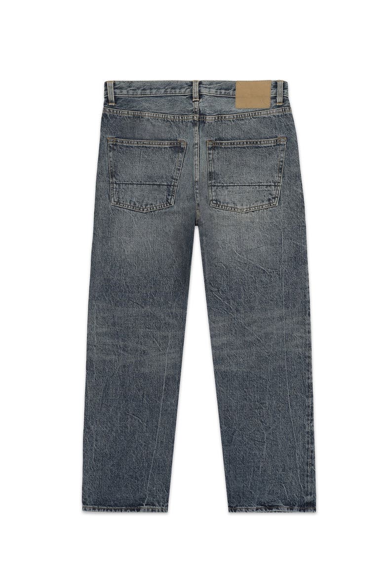 Selvedge Denim Five Pocket Jeans, Alternate, color, Stone Wash