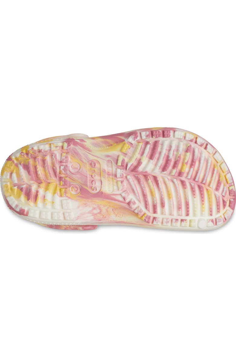 CROCS Kids' Classic Glow in the Dark Marble Clog, Alternate, color, Daylily/ Multi