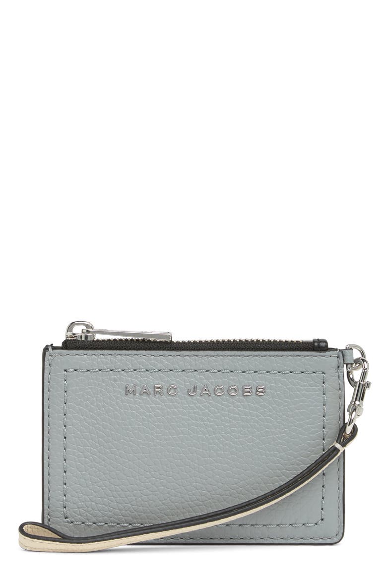 Top Zip Wristlet Card Case, Main, color, MARSHMALLOW MULTI