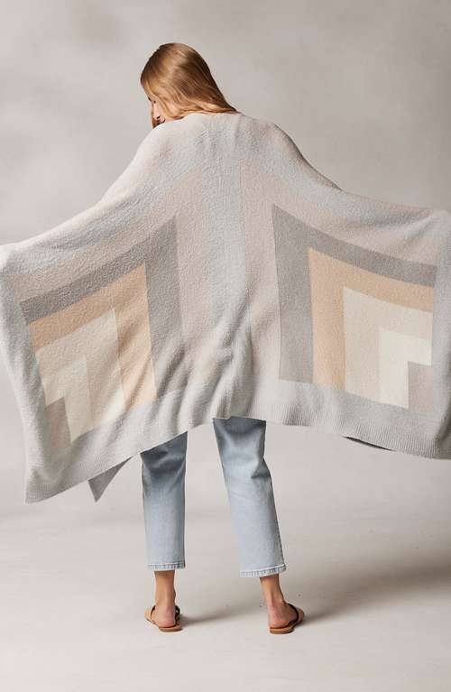 Kashwere Apparel Travel Poncho In Stripe Print