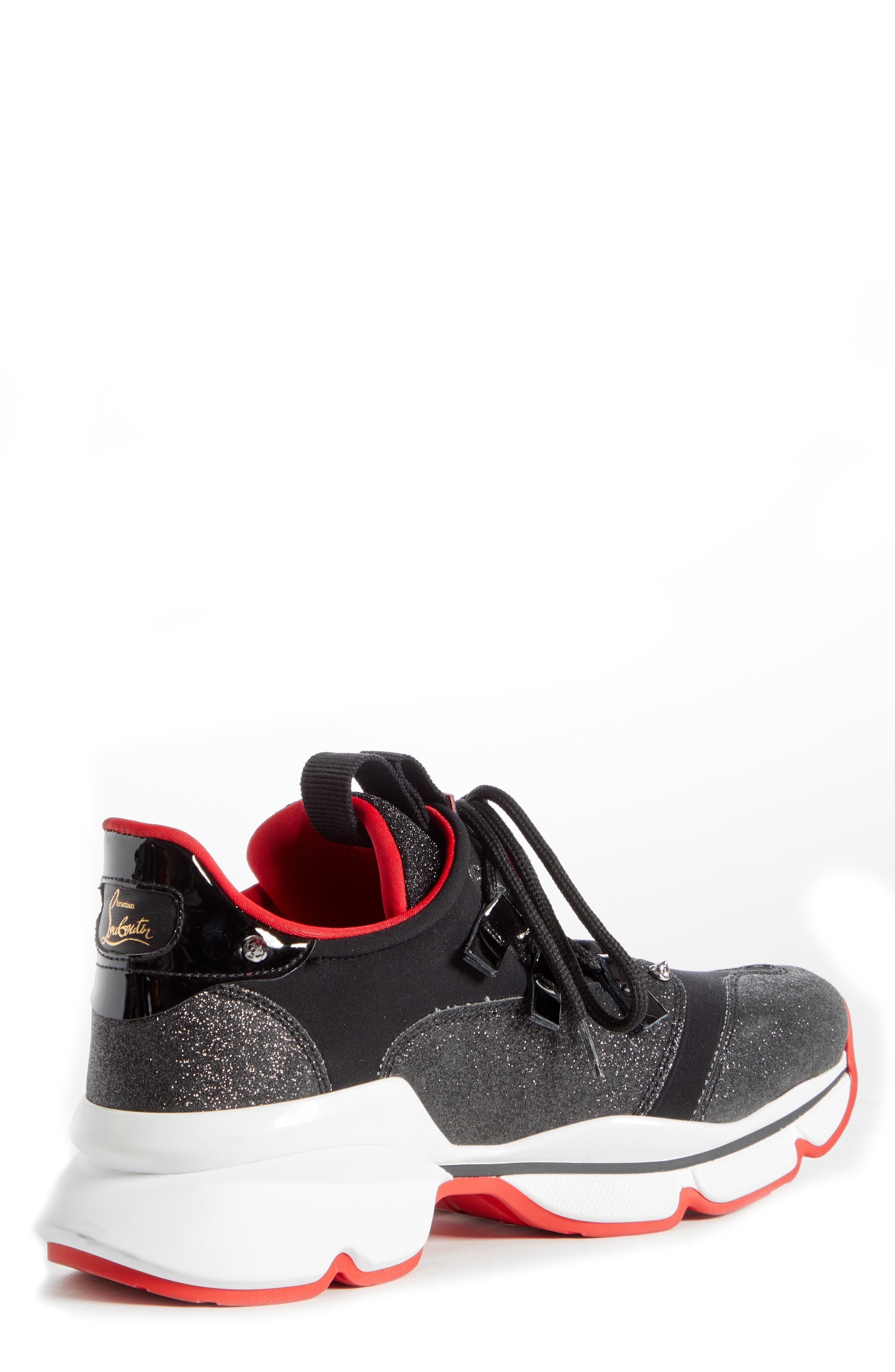 Christian Louboutin Red Runner Sneaker, Alternate, color, 