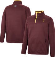 COLOSSEUM Men's Colosseum Maroon Arizona State Sun Devils Rebound Quarter-Snap Jacket