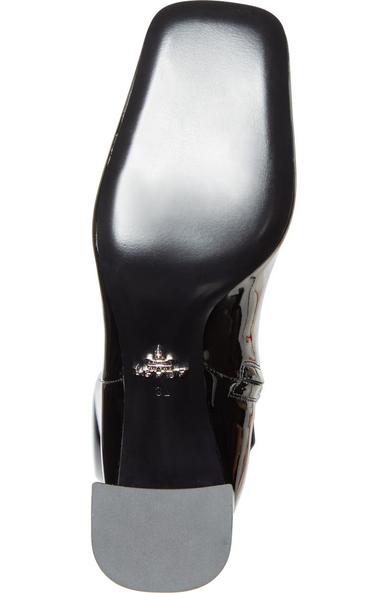 Prada Square Toe Knee High Boot, Alternate, color,