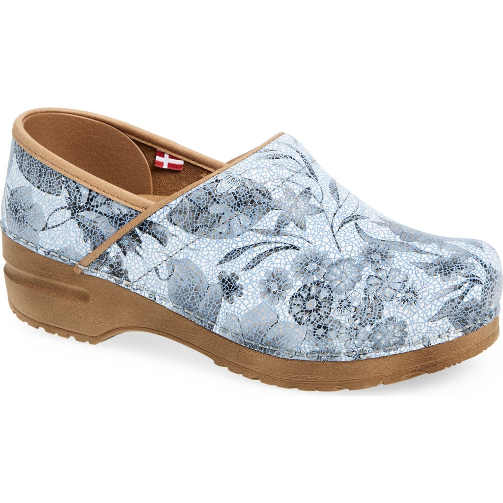 Sanita Plume Floral Print Clog In Multi