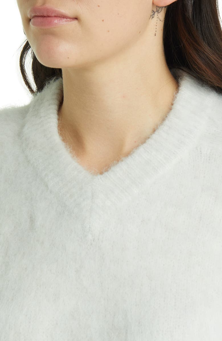 Madewell Brushed V-Neck Sweater, Alternate, color,