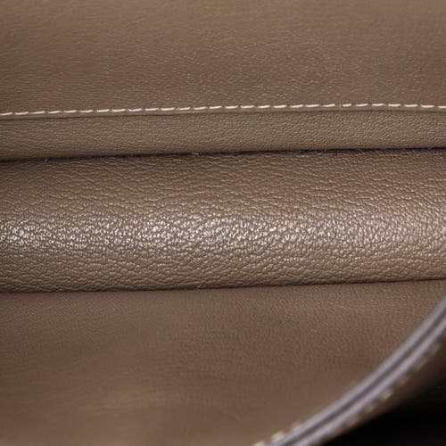 Pre-owned Hermes Hermes Roulis Bag Evercolor 23 In Gray
