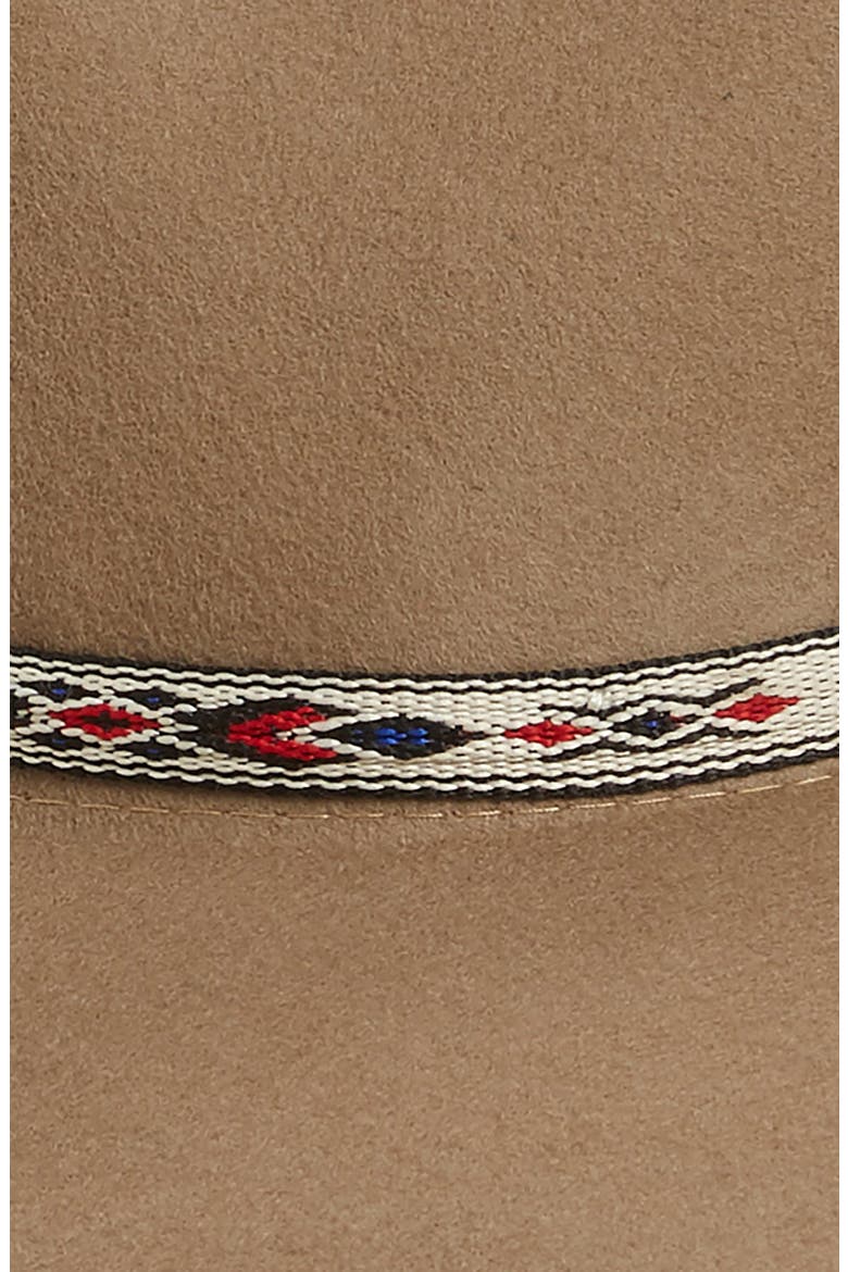 Wide Brim Wool Panama Hat, Alternate, color, CAMEL