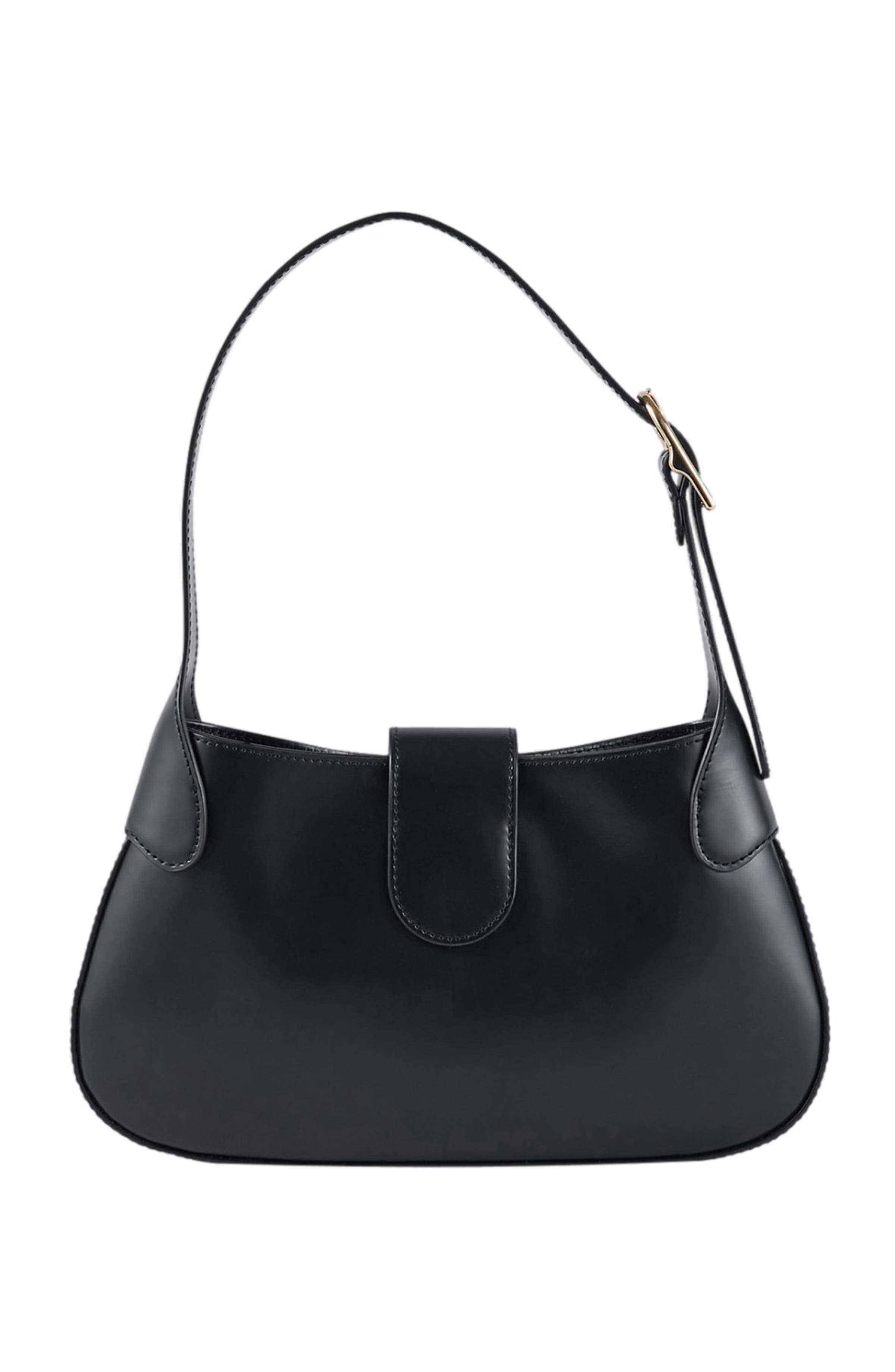 SANDRO Janet bag in certified leather, Alternate, color, Black