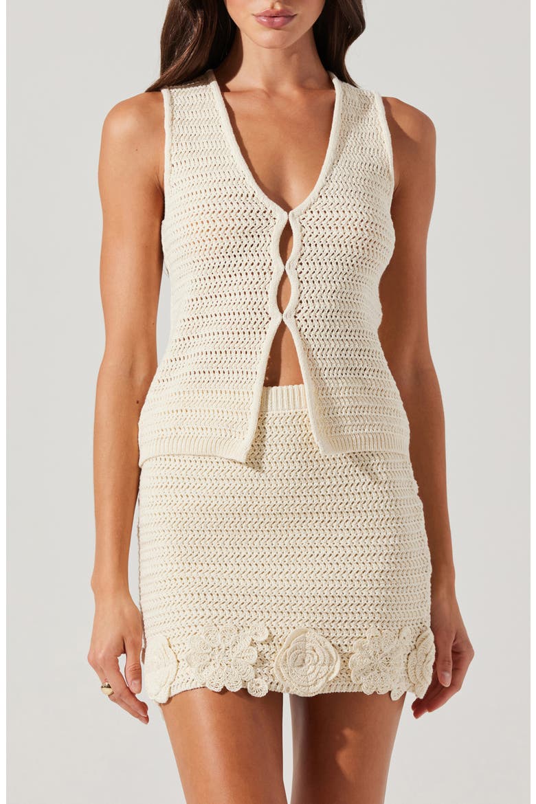 Taimi Sweater Vest, Main, color, NATURAL