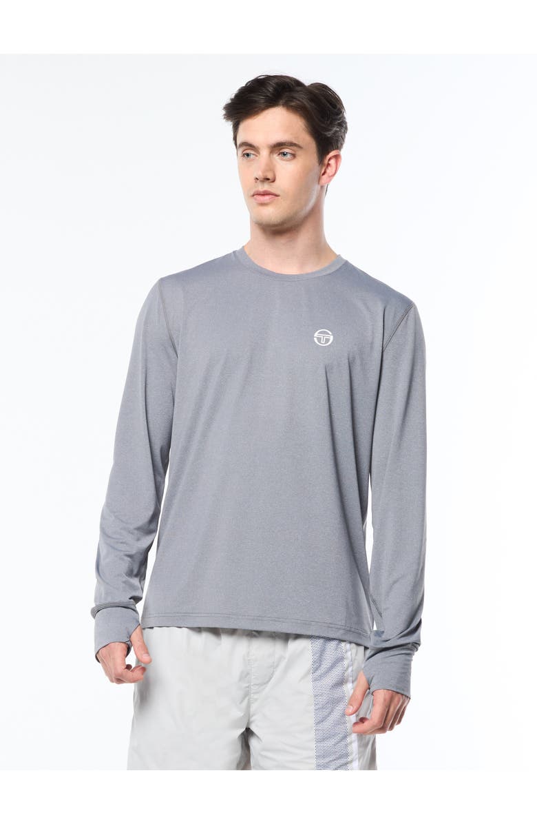 Sergio Tacchini Attivo Damarindo Long Sleeve Tee, Main, color, Quiet Gray