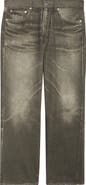 OUR LEGACY Third Cut Trompe l'Oeil Straight Leg Jeans