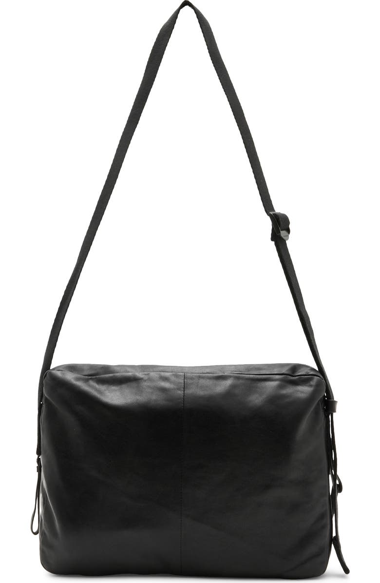 AllSaints Steppe Leather Messenger Bag, Alternate, color,