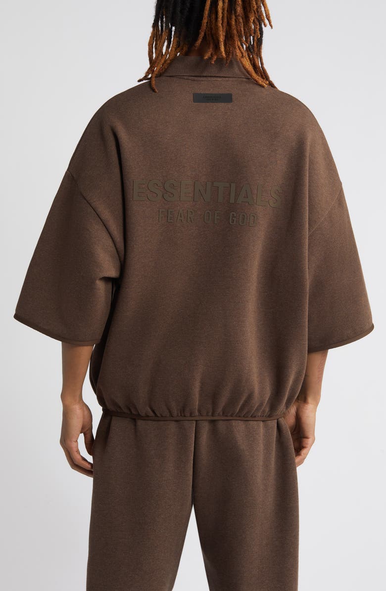 Fear of God Essentials Essentials Oversize Three-Quarter Sleeve Polo, Alternate, color, 