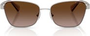 RALPH 56mm Oversize Gradient Irregular Sunglasses