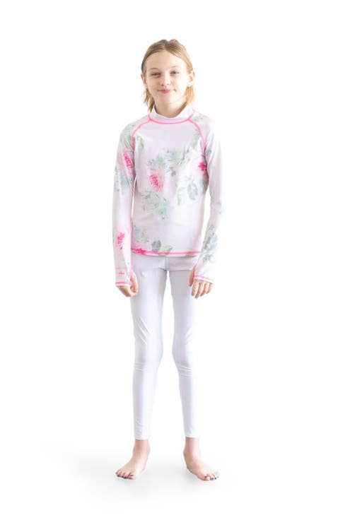 Girls' Rash Guard Swim Top - UPF 50+