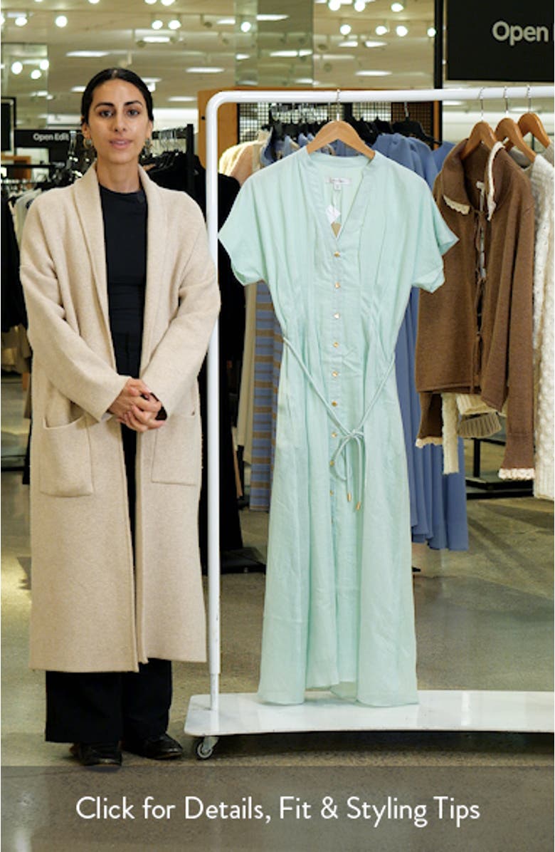 Jemma Linen Shirtdress, sales video thumbnail