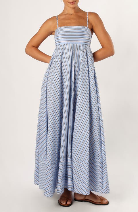 Iggy Stripe Cotton Maxi Dress