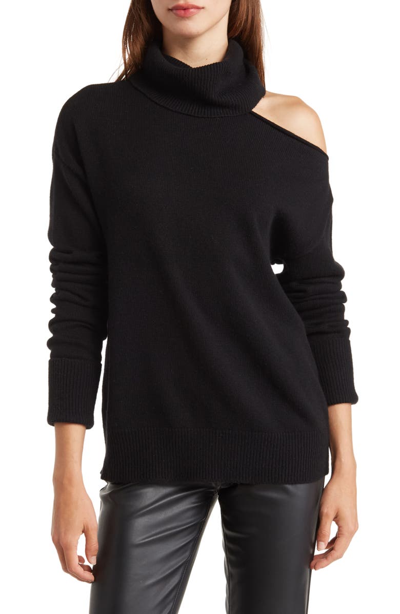 PAIGE Raundi Cutout Shoulder Sweater, Main, color,