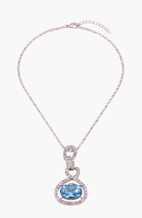 Crystal Snake Orb Pendant Necklace