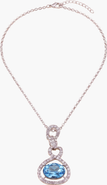 Modenaire Crystal Snake Orb Pendant Necklace