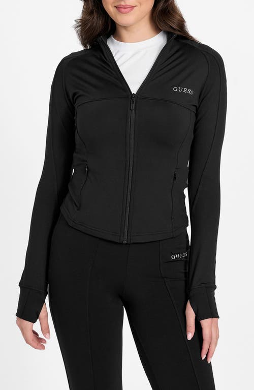 GUESS GUESS MARGO LONG SLEEVE ZIP ACTIVE SWEATSHIRT