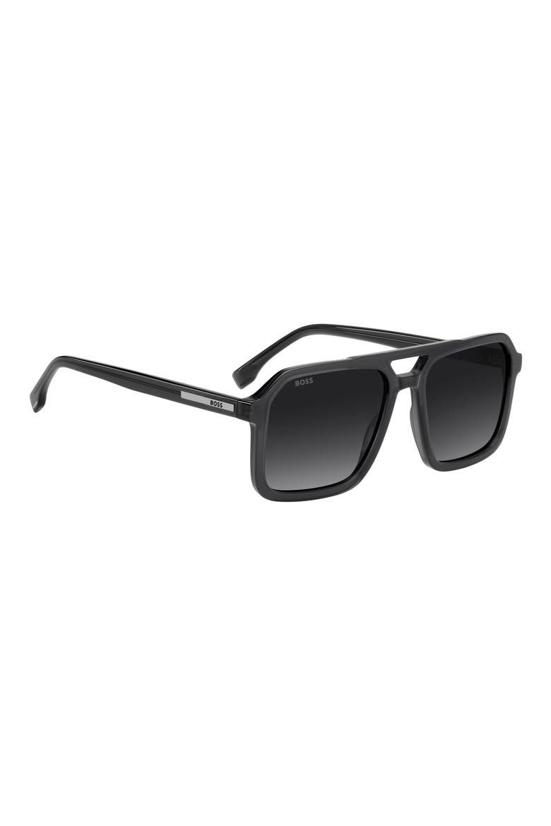 56mm Sunglasses, Alternate, color, GREY/ DARK GREY