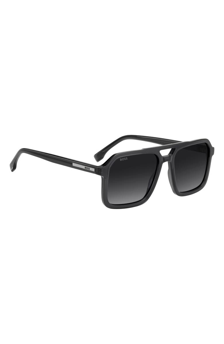 BOSS 56mm Sunglasses, Alternate, color, Grey/ Dark Grey