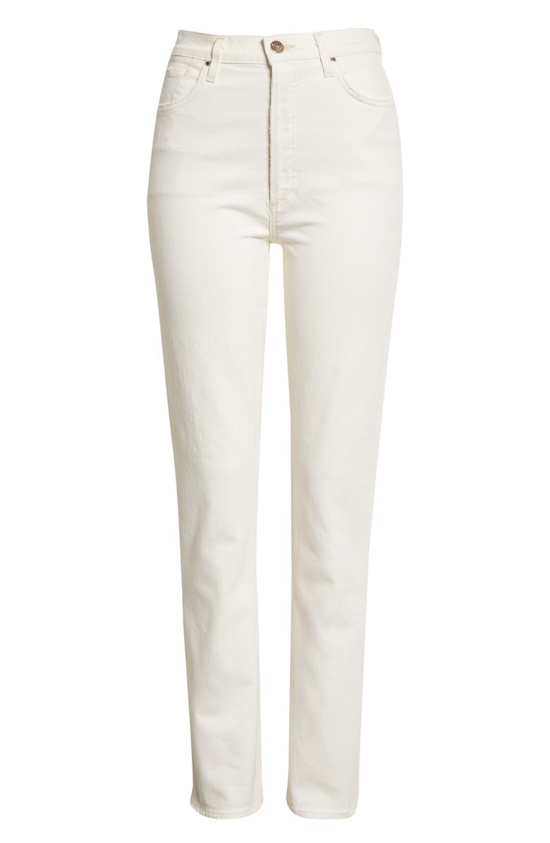 Goldsign Lawler High Waist Slim Straight Leg Jeans, Alternate, color,