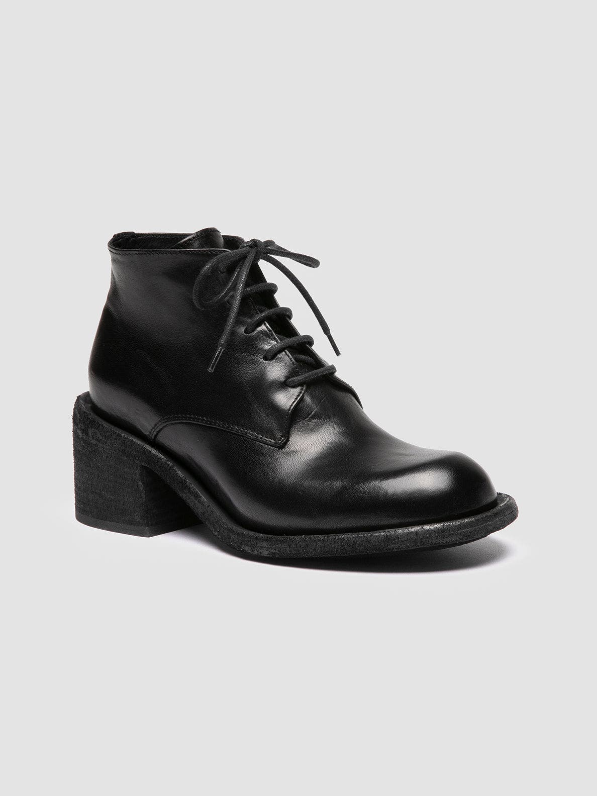Wilds 002 Novak Lace-Up Leather Bootie, Alternate, color, Black