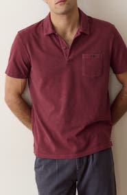 Marine Layer Luxe Slub Pocket Polo